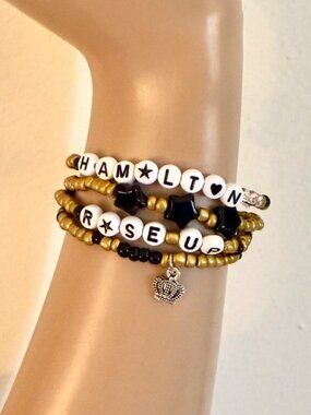 Hamilton Inspired Bracelet Set 4 Piece Musical Theatre Broadway Fan Jewelry